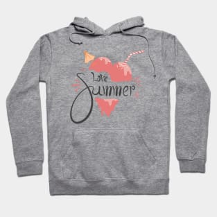 Love Summer With Heart Ice Cream Hoodie